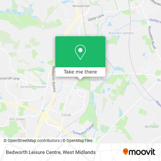 Bedworth Leisure Centre map