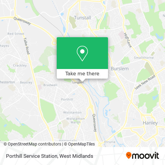 Porthill Service Station map