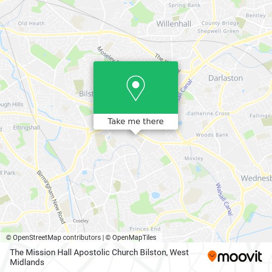 The Mission Hall Apostolic Church Bilston map