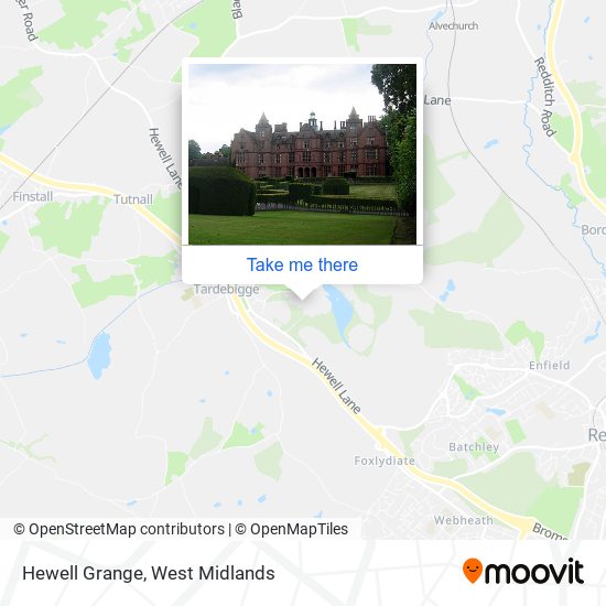 Hewell Grange map