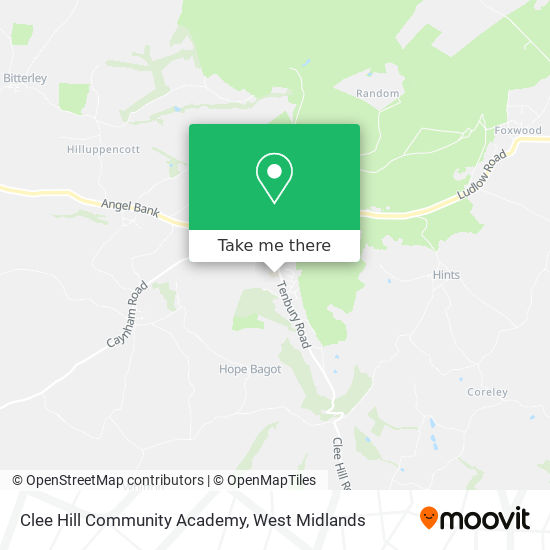 Clee Hill Community Academy map