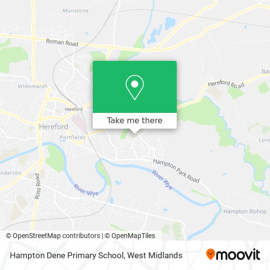 Hampton Dene Primary School map