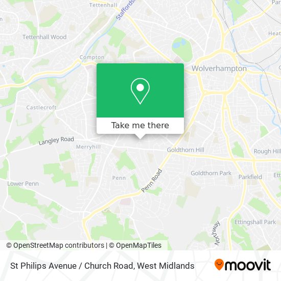 St Philips Avenue / Church Road map