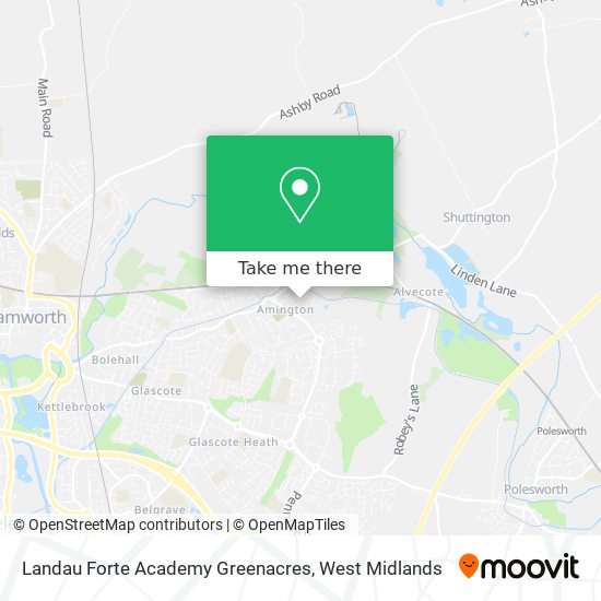 Landau Forte Academy Greenacres map