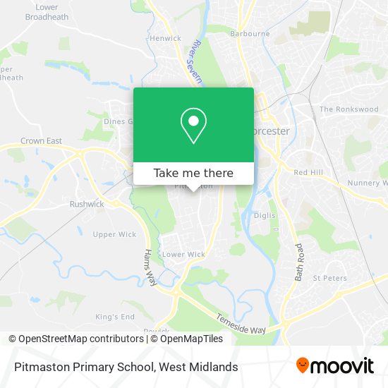 Pitmaston Primary School map