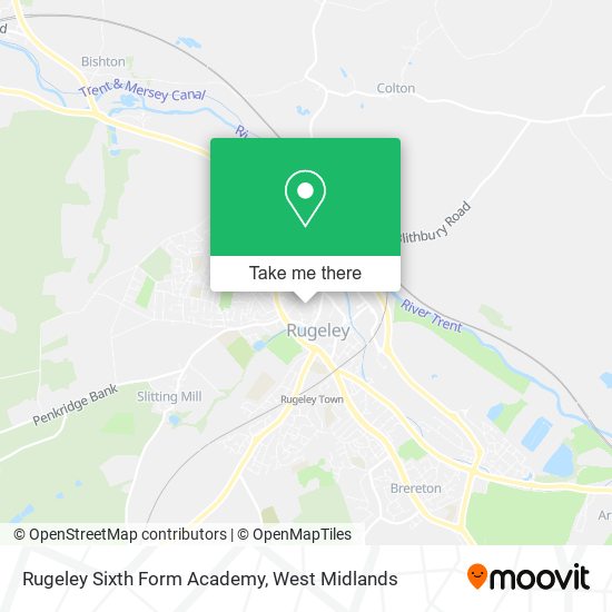 Rugeley Sixth Form Academy map