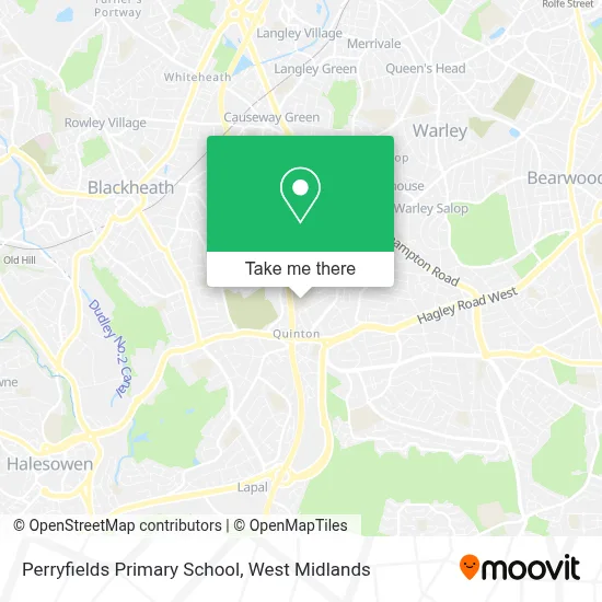 Perryfields Primary School map