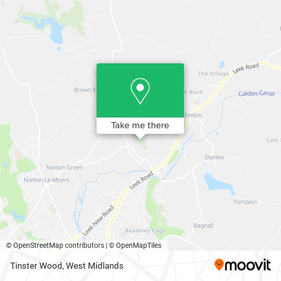 Tinster Wood map