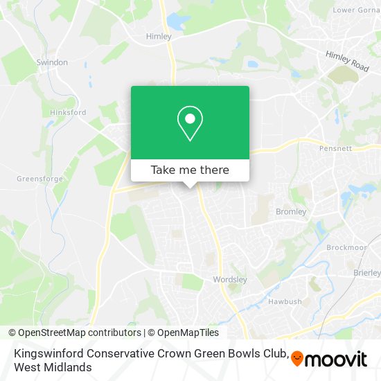 Kingswinford Conservative Crown Green Bowls Club map