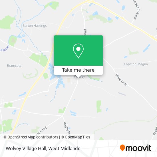 Wolvey Village Hall map