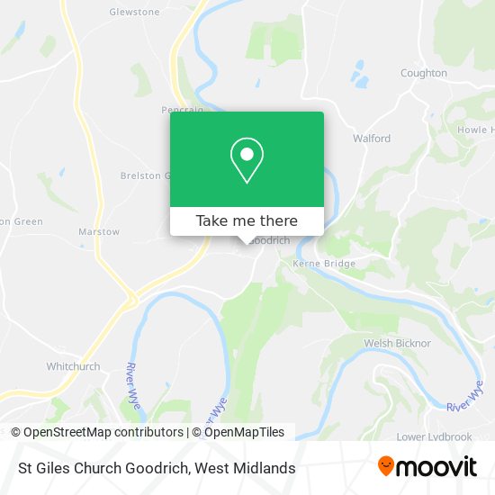 St Giles Church Goodrich map