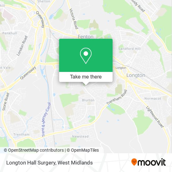 Longton Hall Surgery map