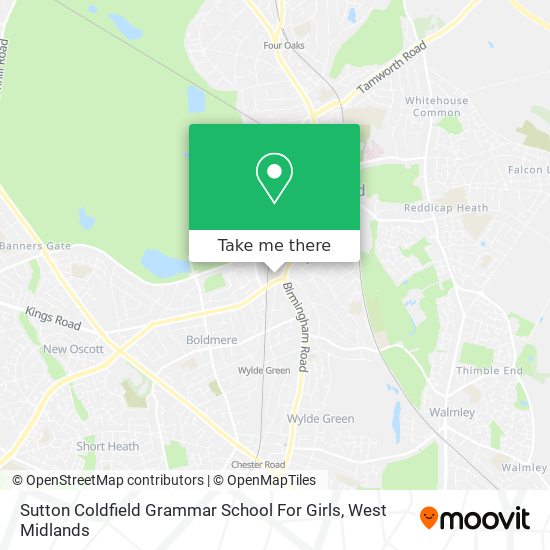 Sutton Coldfield Grammar School For Girls map