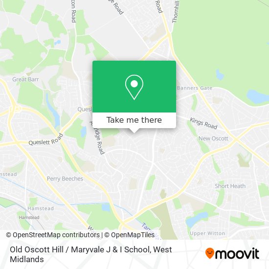 Old Oscott Hill / Maryvale J & I School map