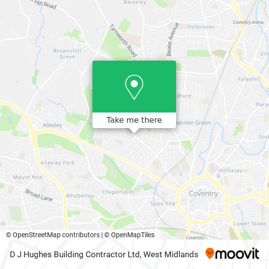 D J Hughes Building Contractor Ltd map