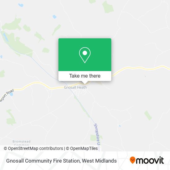 Gnosall Community Fire Station map