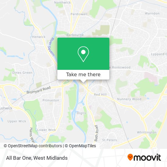All Bar One map