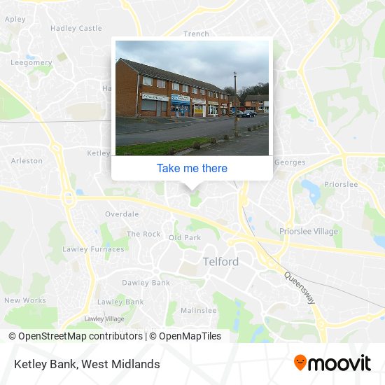 Ketley Bank map