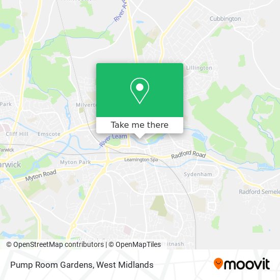 Pump Room Gardens map