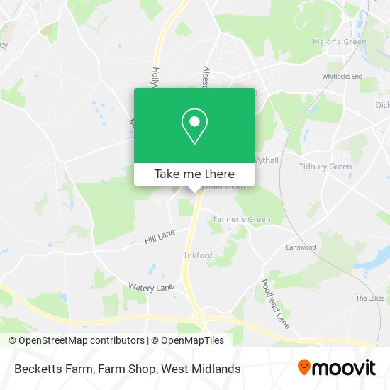 Becketts Farm, Farm Shop map