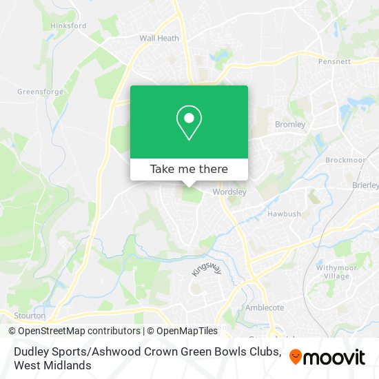 Dudley Sports / Ashwood Crown Green Bowls Clubs map