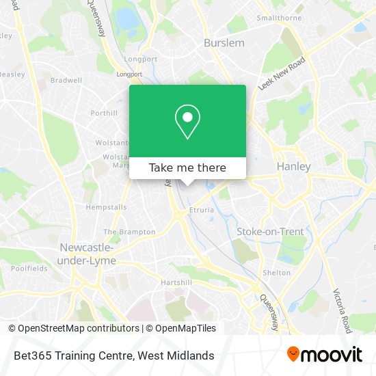 Bet365 Training Centre map