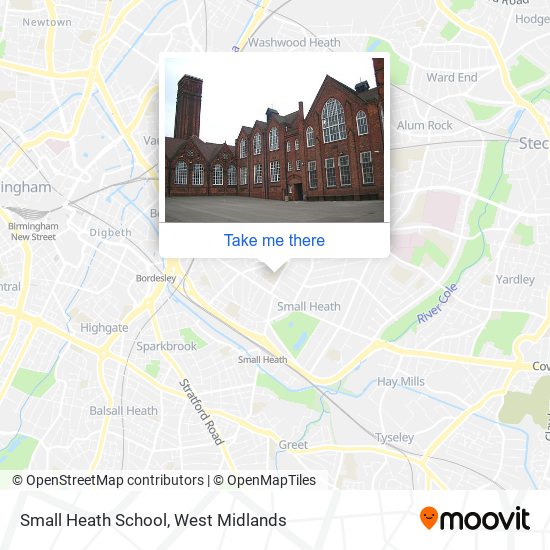 Small Heath School map