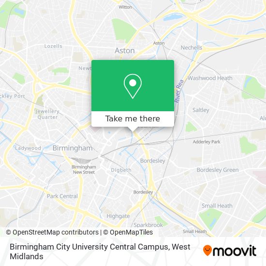 Birmingham City University Central Campus map