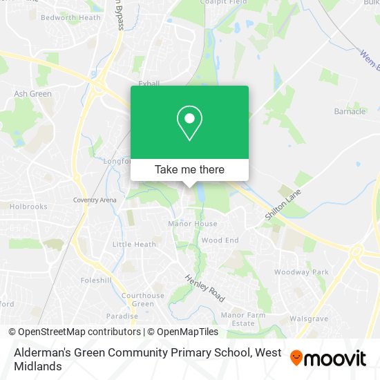 Alderman's Green Community Primary School map