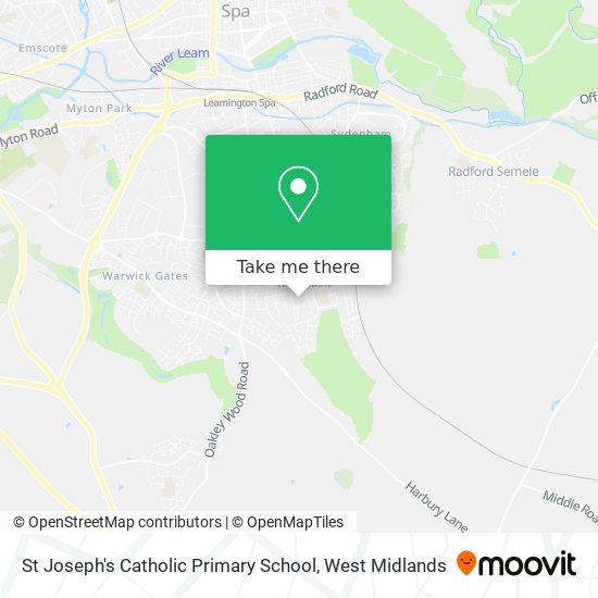 St Joseph's Catholic Primary School map