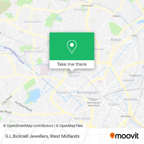 G.L.Bicknell Jewellers map