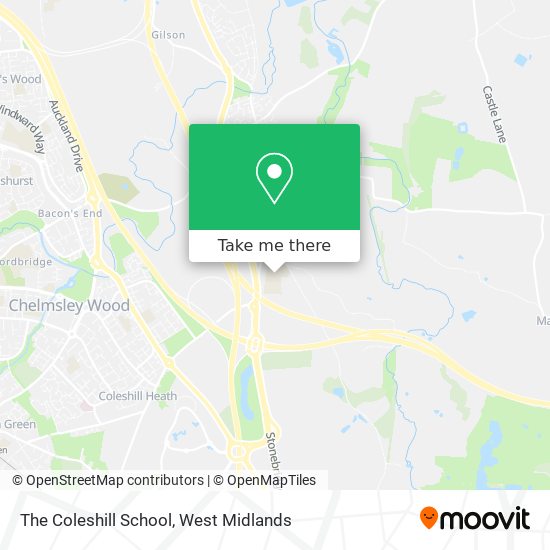 The Coleshill School map