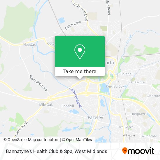 Bannatyne's Health Club & Spa map