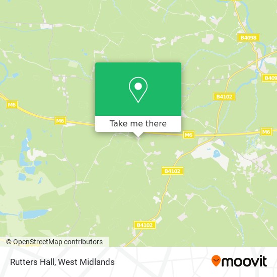 Rutters Hall map