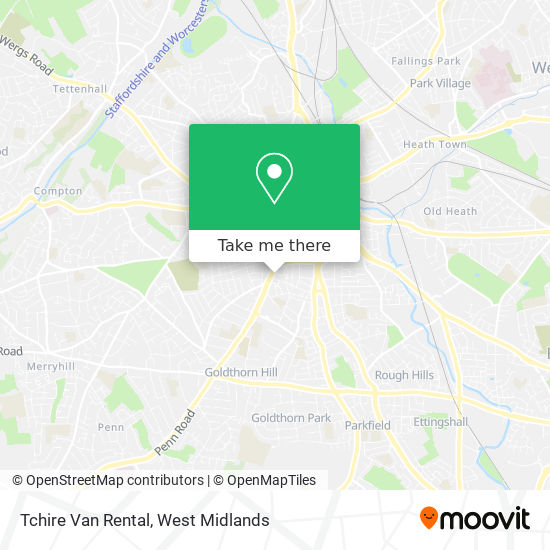 Tchire Van Rental map