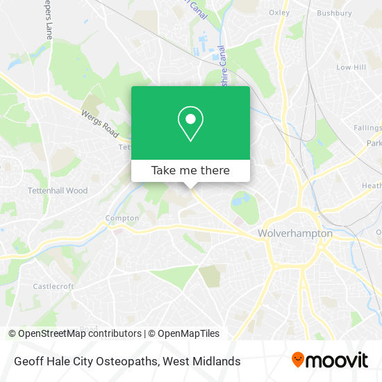 Geoff Hale City Osteopaths map