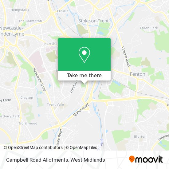 Campbell Road Allotments map