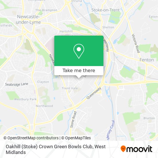 Oakhill (Stoke) Crown Green Bowls Club map