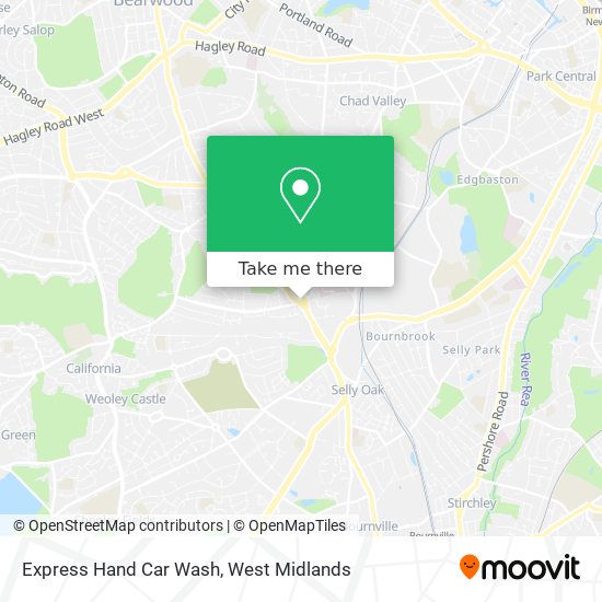 Express Hand Car Wash map