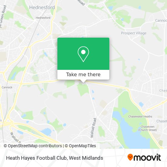 Heath Hayes Football Club map