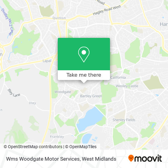 Wms Woodgate Motor Services map