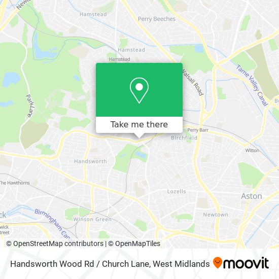 Handsworth Wood Rd / Church Lane map
