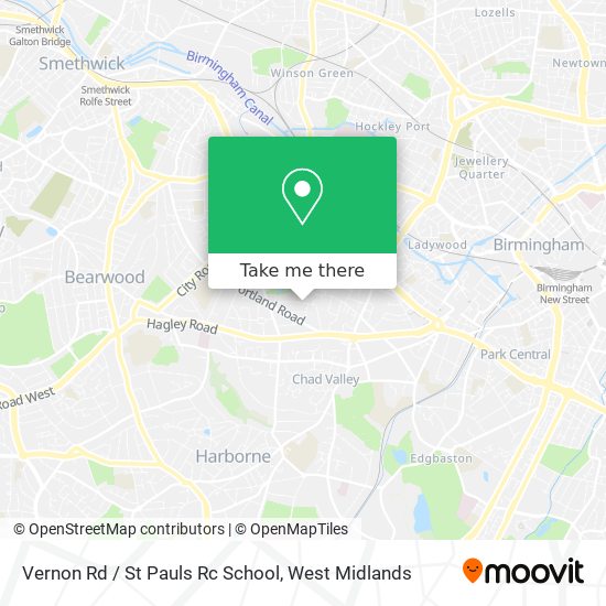 Vernon Rd / St Pauls Rc School map
