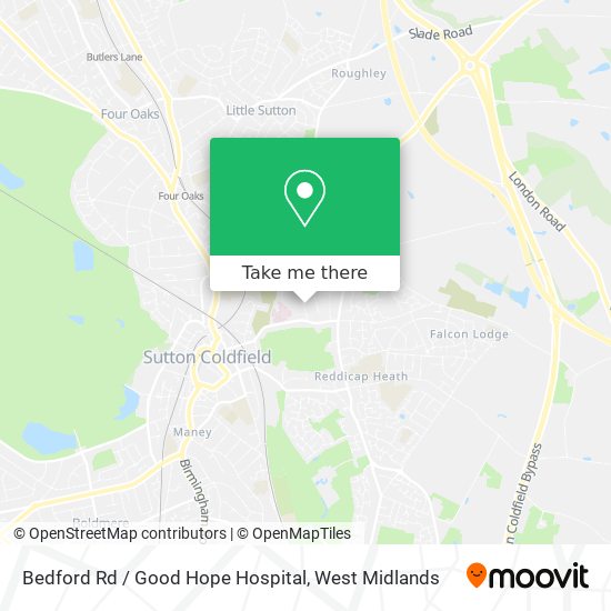 Bedford Rd / Good Hope Hospital map