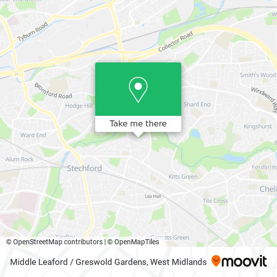 Middle Leaford / Greswold Gardens map