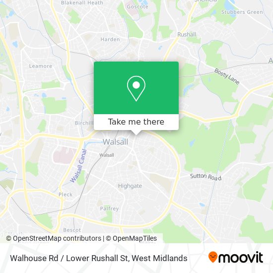 Walhouse Rd / Lower Rushall St map