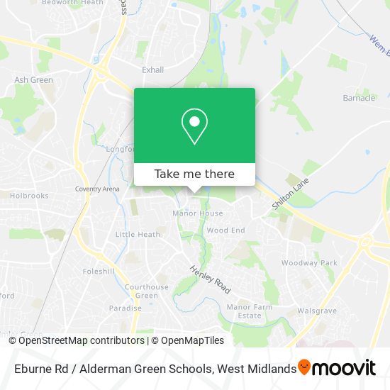 Eburne Rd / Alderman Green Schools map