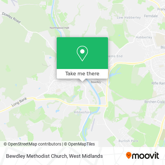 Bewdley Methodist Church map