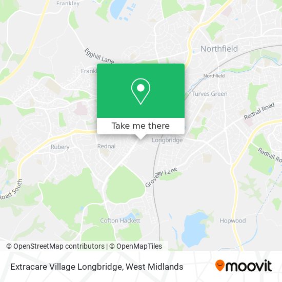 Extracare Village Longbridge map