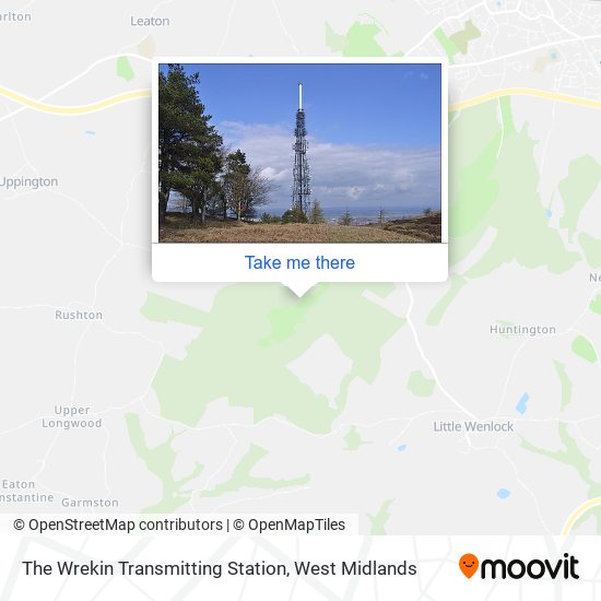 The Wrekin Transmitting Station map